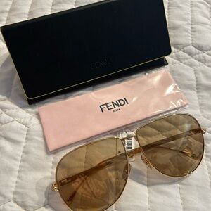 Fendi Gold Frame Sunglasses